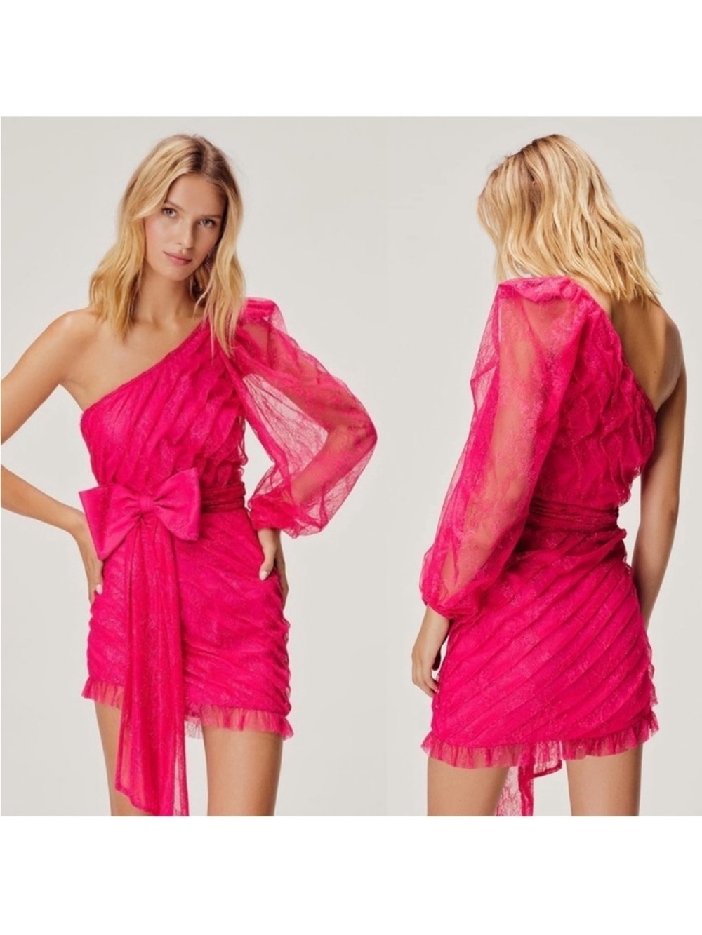 For Love & Lemons Dynasty One Shoulder Dress Size XS